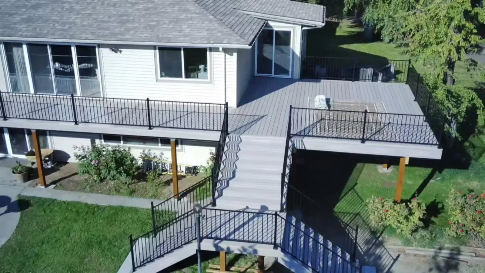 big gray deck we built in tri cities wa