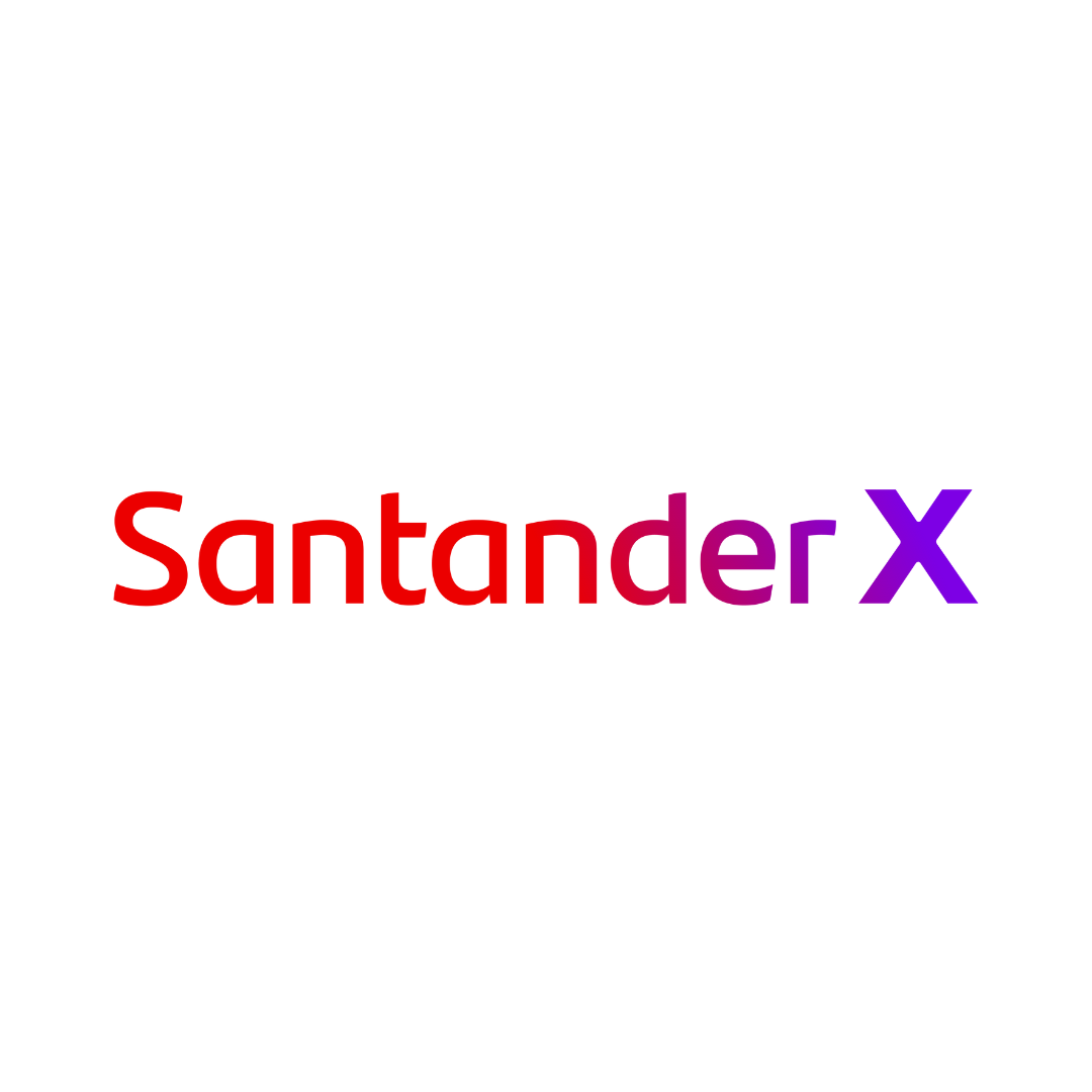 Logotipo do Santander X