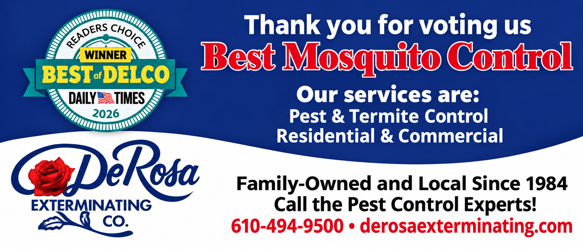 Pest Control — Upper Chichester, PA — DeRosa Exterminating