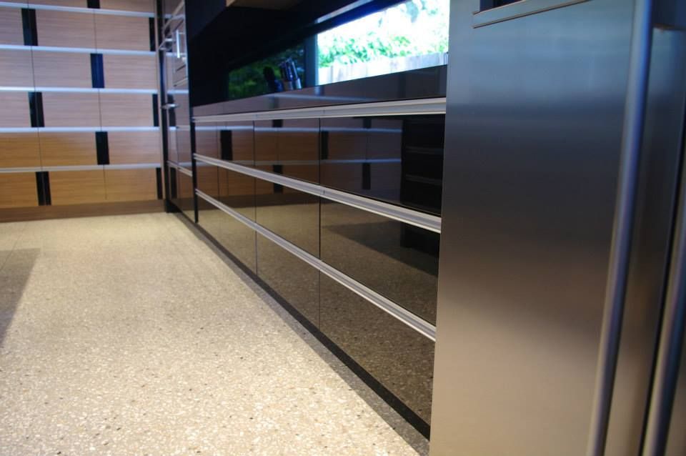 Stainless Steel Cabinets and Granite Floors — Advance Kitchens in Caloundra West, QLD
