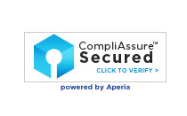 The compliassure secured logo is powered by aperia.