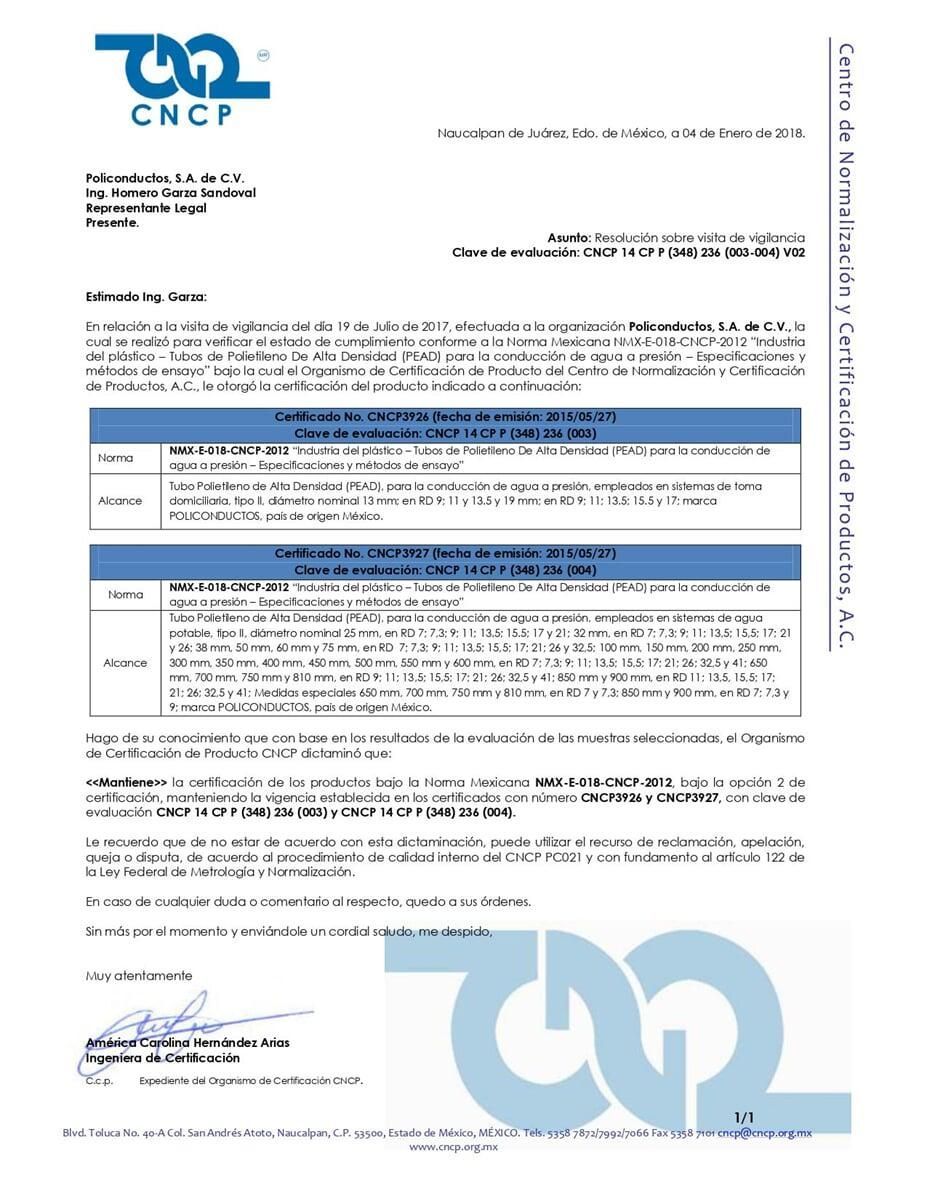 Una carta azul y blanca con una firma en ella.