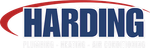 Harding Plumbing, Heating & Air Conditioning logo in blue and red