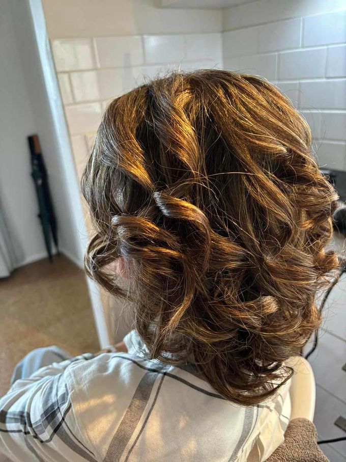 Brunette hair colour - Janine Wellings Hair Art In Belmont, NSW