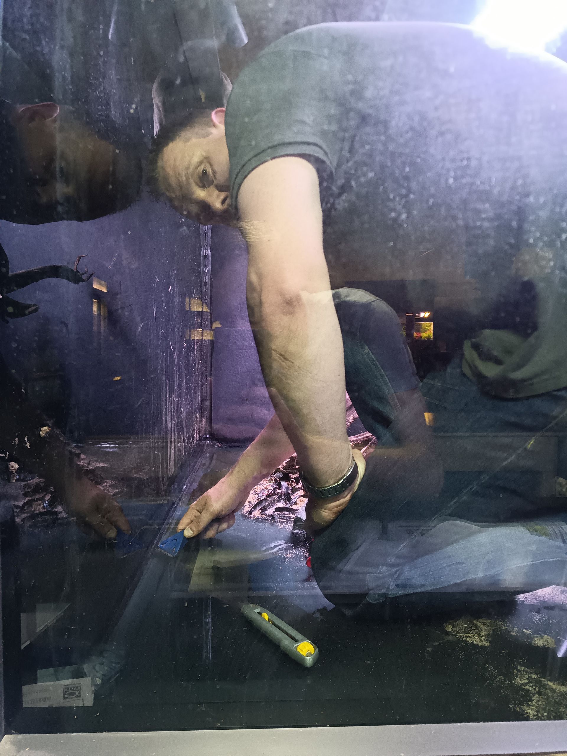 Aquarium reparatie op locatie