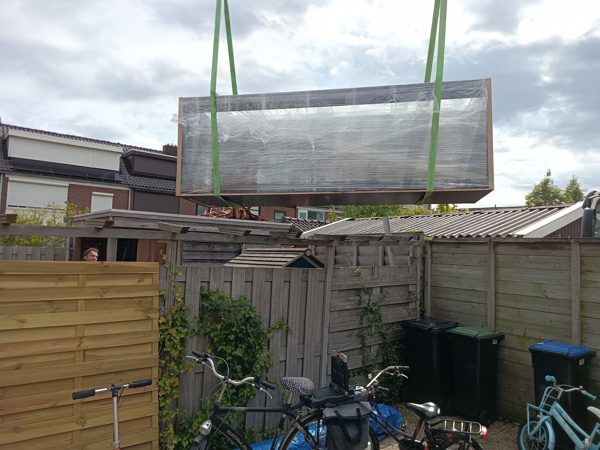 Aquarium verhuizing met kraan