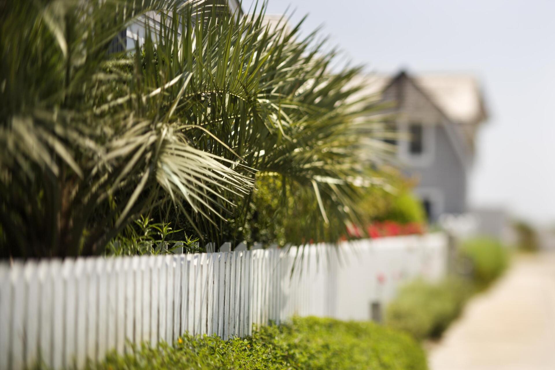 a composite white fence