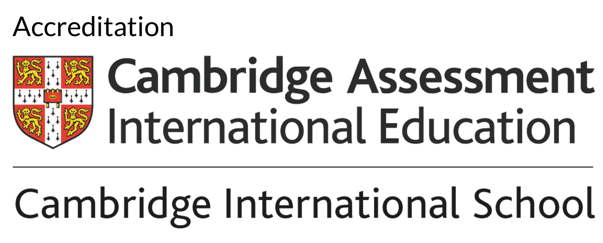 The logo for cambridge assessment international education is shown on a white background.