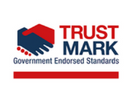 Trust Mark logo with red handshake icon and blue text, “Government Endorsed Standards” beneath it