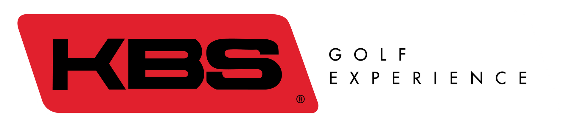 KBS Golf Experience logo: red rectangle with black KBS letters, "GOLF EXPERIENCE" text to the right.