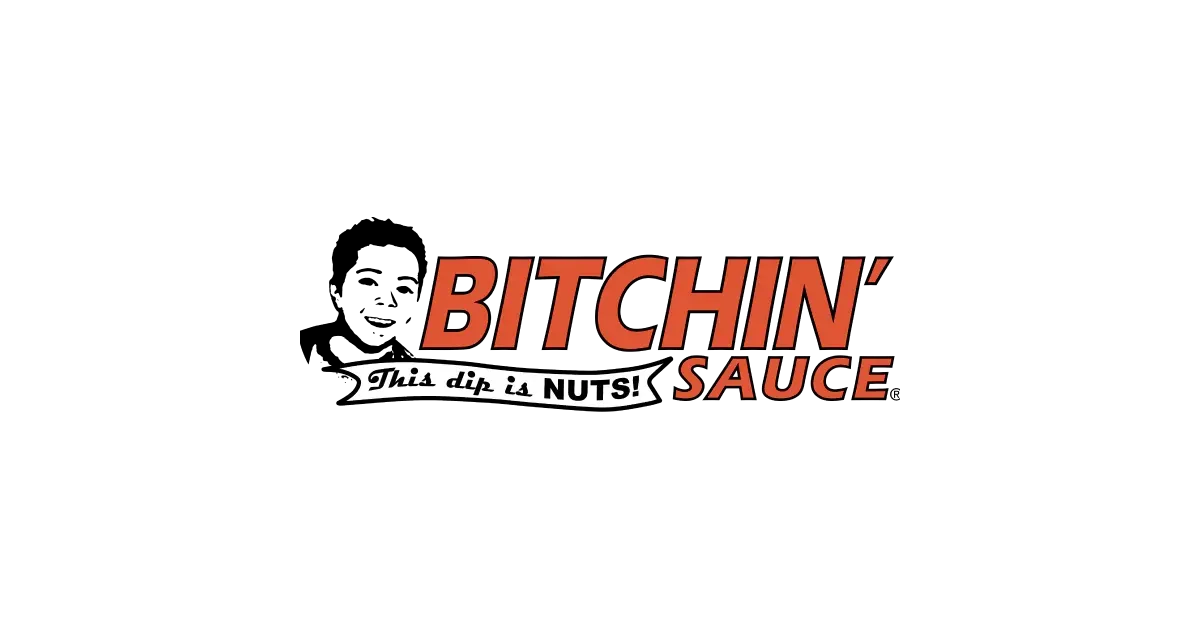 Bitchin' Sauce logo with a cartoon boy and the text "Bitchin' Sauce" in red and black.