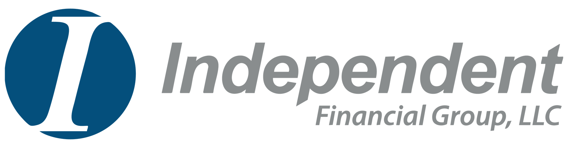 Logo of Independent Financial Group, LLC: "I" in a blue circle, gray "Independent" text, and "Financial Group, LLC" below.