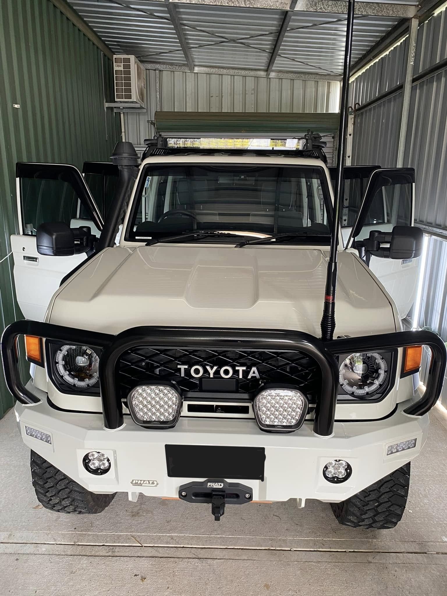 White Toyota Land Cruiser, Off-road Vehicle — Beclean Auto Detailing in Mareeba, QLD
