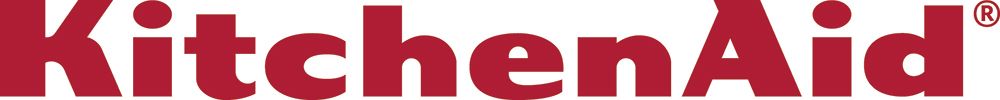 The kitchenaid logo is red on a white background.