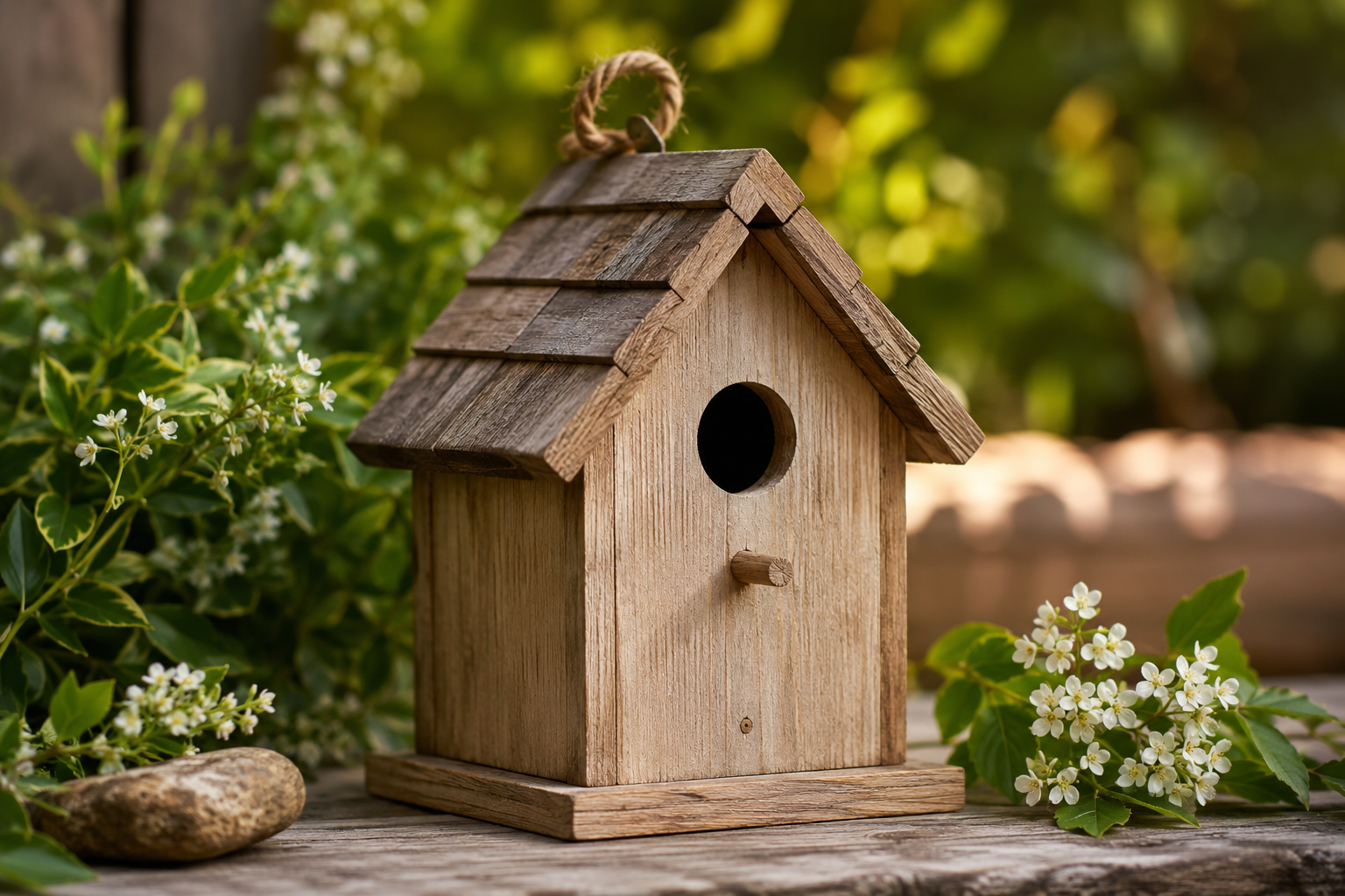 Hand-Crafted Artisan Birdhouse