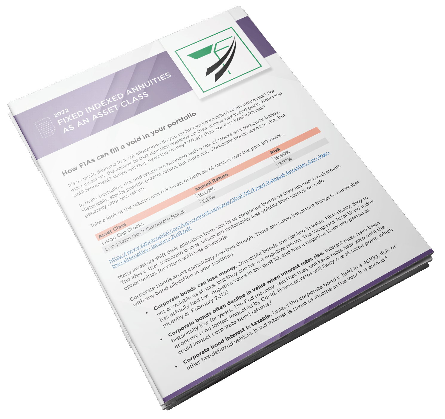 Bonds Versus FIA Cheat Sheet