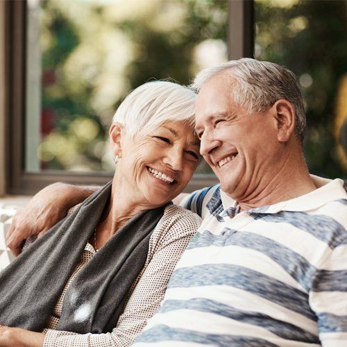 Adult Couple Happily Smiling — Gate City, VA — Wray Chaffin DMD Adult Couple Happily Smiling — Gate City, VA — Wray Chaffin DMD
