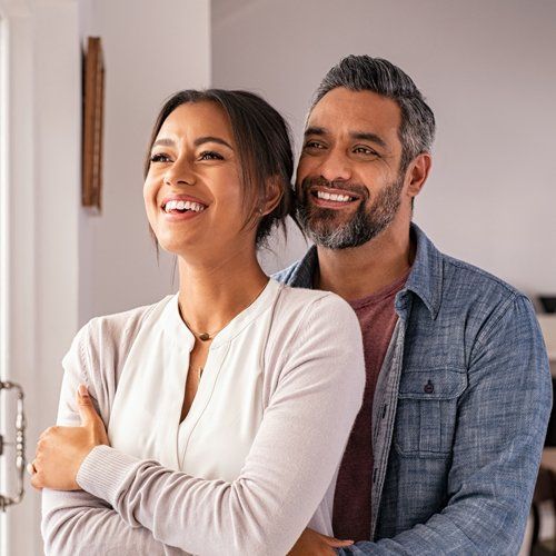 Couple with Beautiful Teeth — Gate City, VA — Wray Chaffin DMD Couple with Beautiful Teeth — Gate City, VA — Wray Chaffin DMD