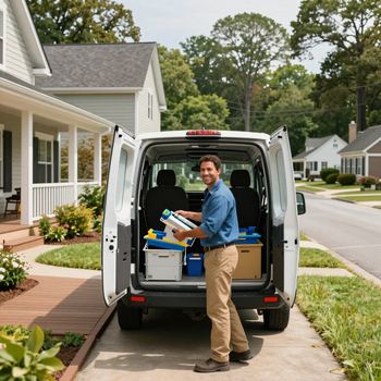 A&C Handyman Service van ready for a job in Troy, NC.