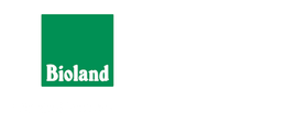 Grünes Quadrat mit „Bioland“ in weißer Schrift.