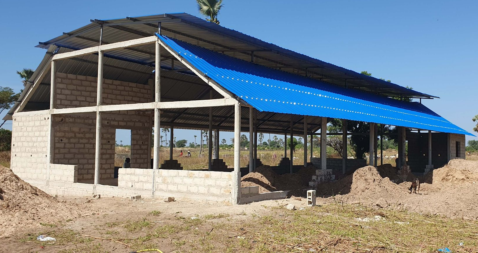 Marché de Ndianda en construction