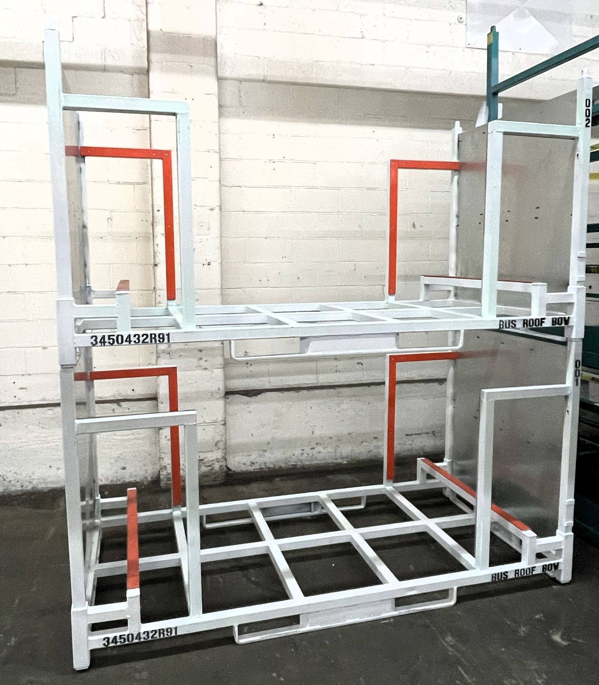 Bumper shelf rack