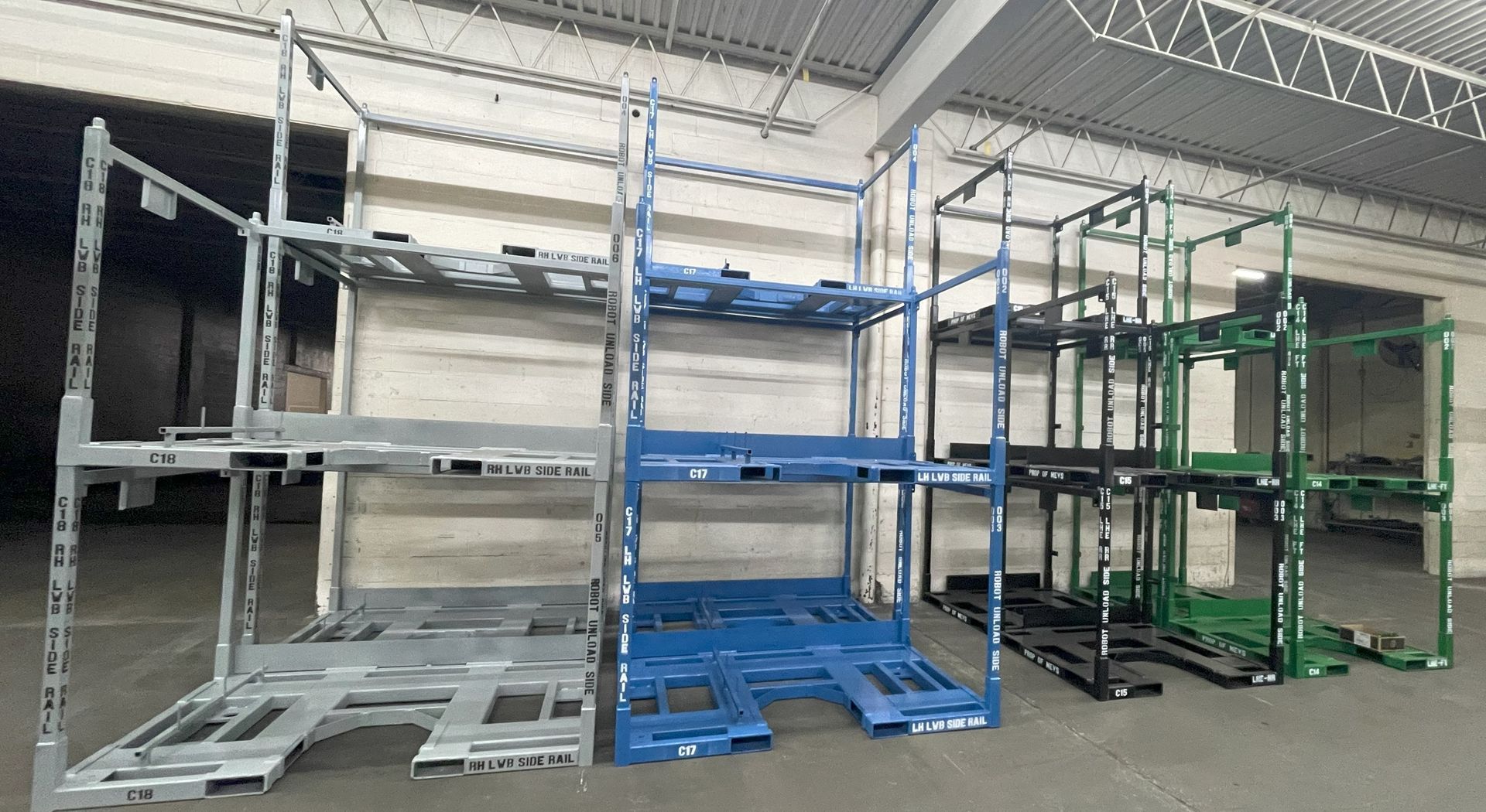 Custom shipping racks