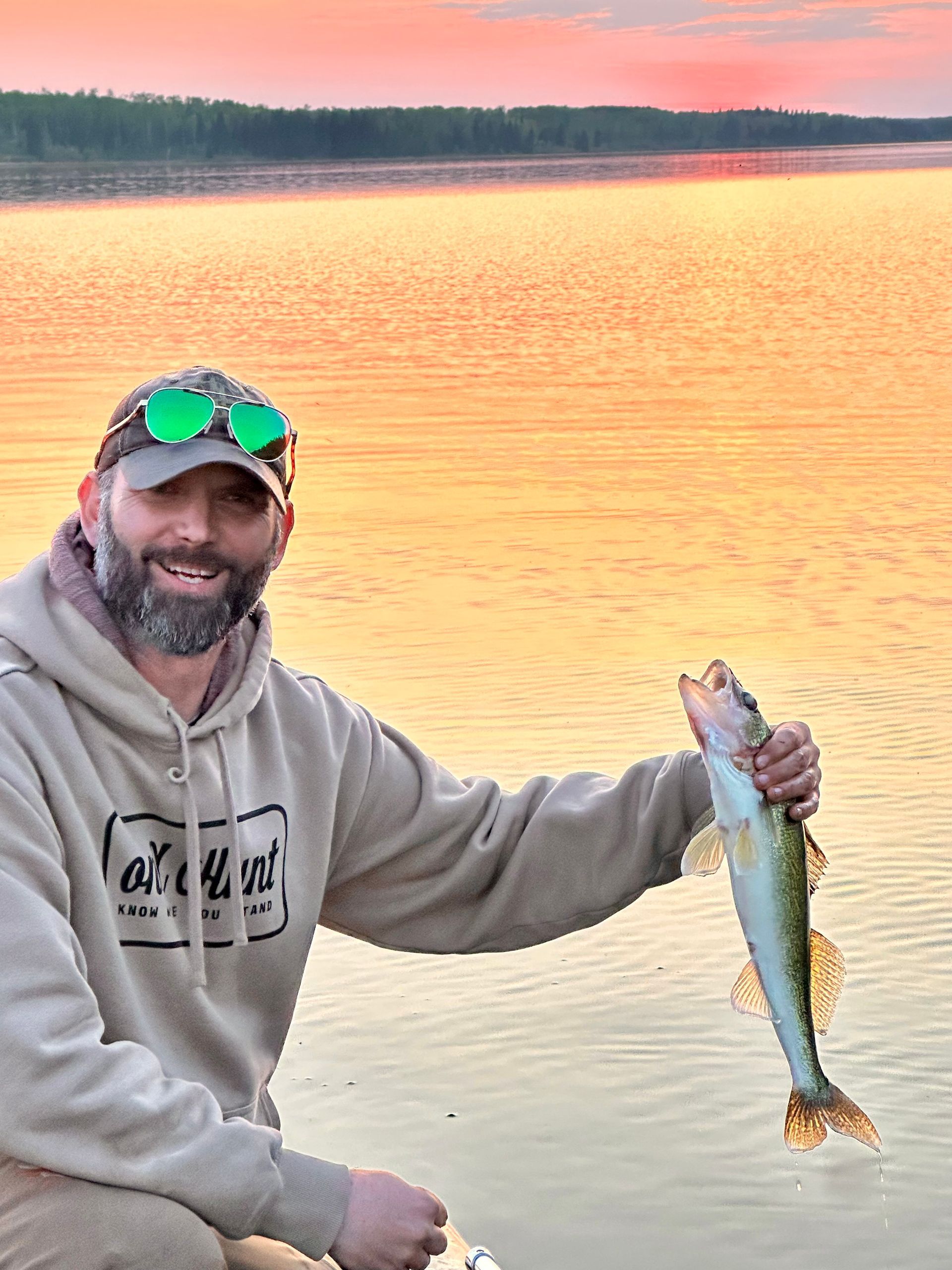 catch walleyes while bear hunting in Canada