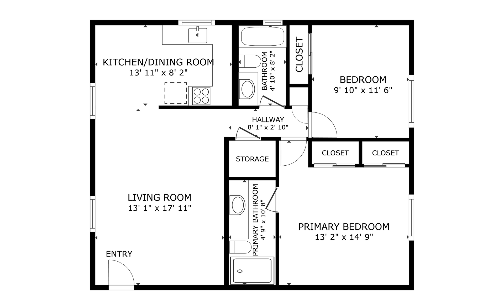 Apartment 3D Floorplan Rendering