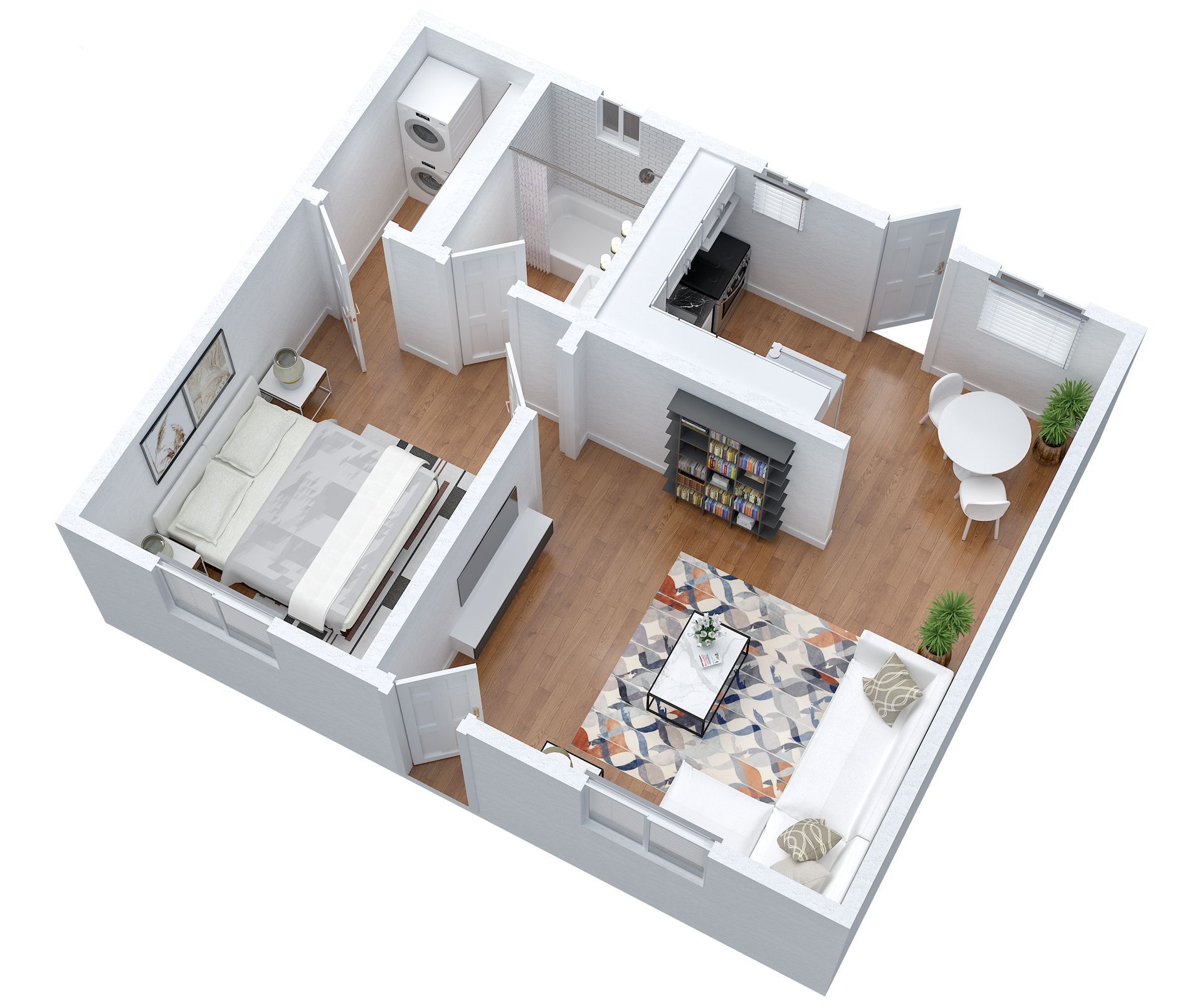 Apartment 3D Floorplan Rendering