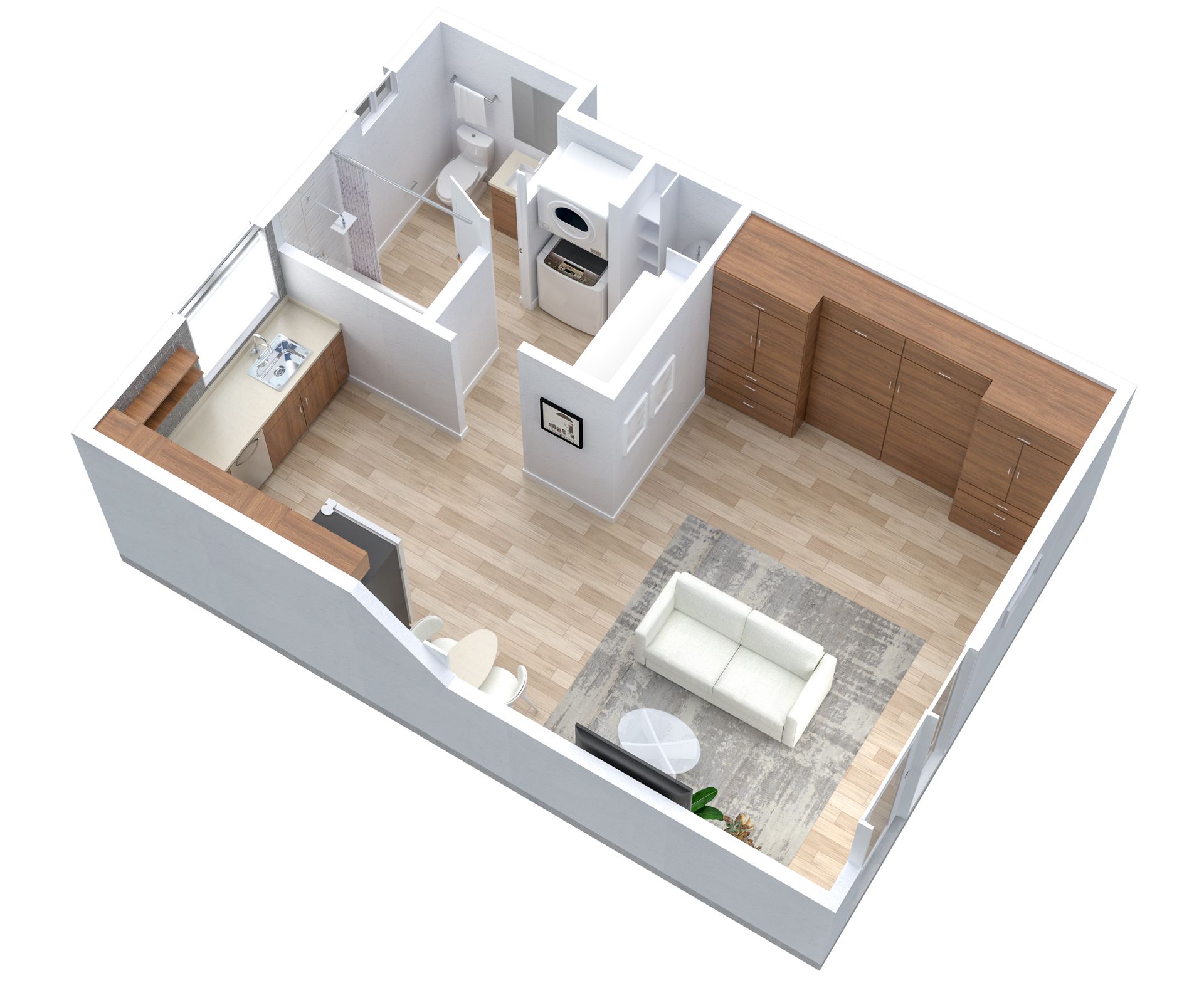 Apartment 3D Floorplan Rendering