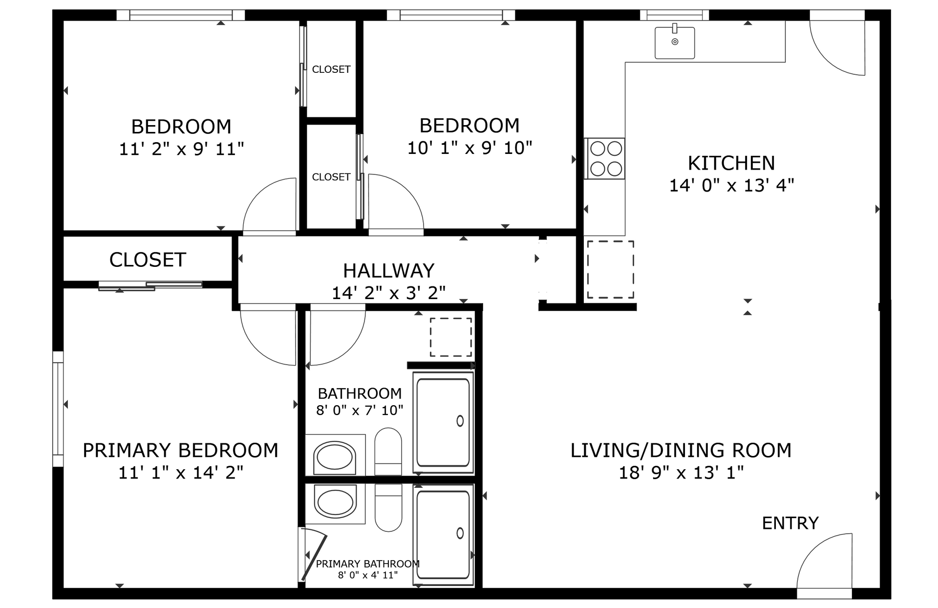 Apartment 3D Floorplan Rendering