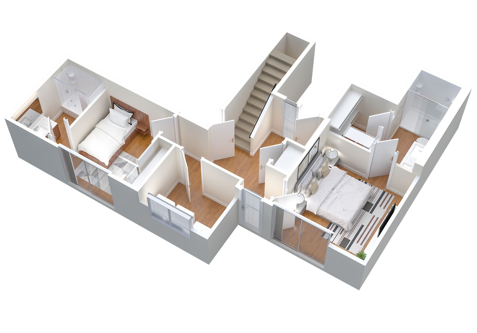 Apartment 3D Floorplan Rendering