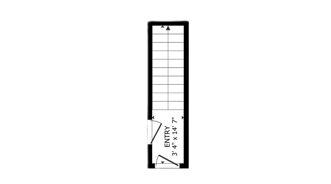 apartment black and white floor plan with room dimensions