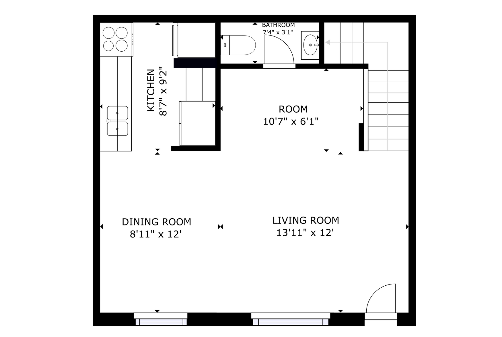 Apartment 3D Floorplan Rendering