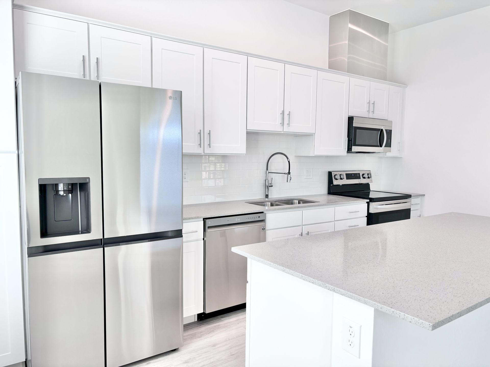 modern upgraded apartment kitchen