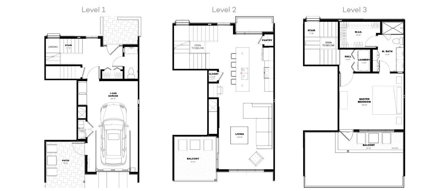 mz scottsdale apartment black and white floor plan with room dimensions