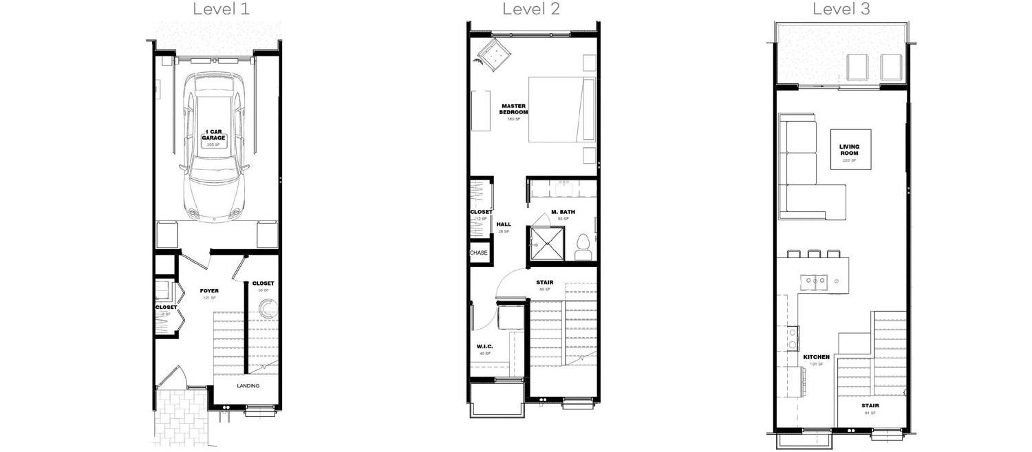 mz scottsdale apartment black and white floor plan with room dimensions