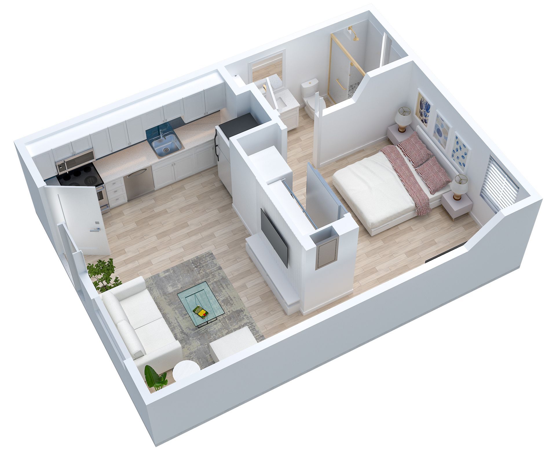 Apartment 3D Floorplan Rendering