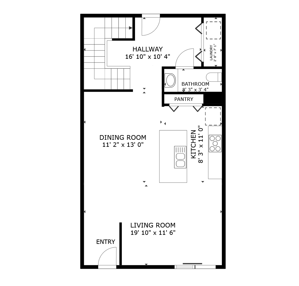 Apartment 3D Floorplan Rendering