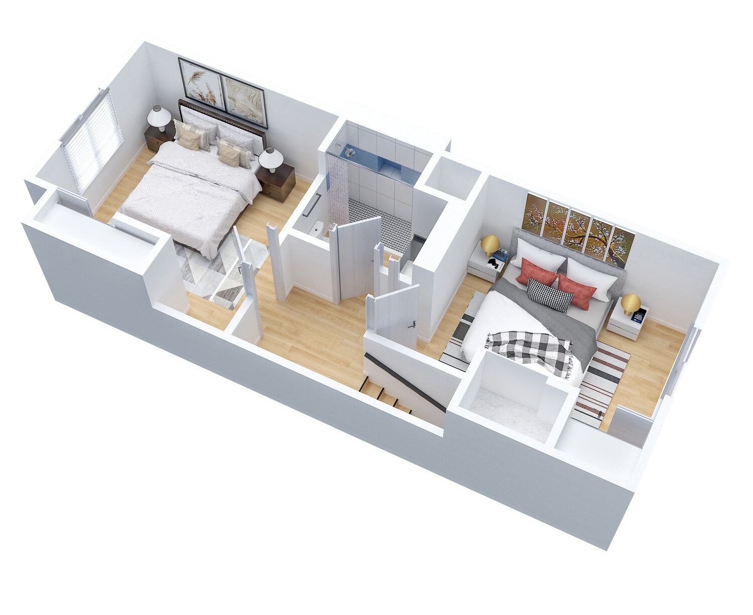 Apartment 3D Floorplan Rendering