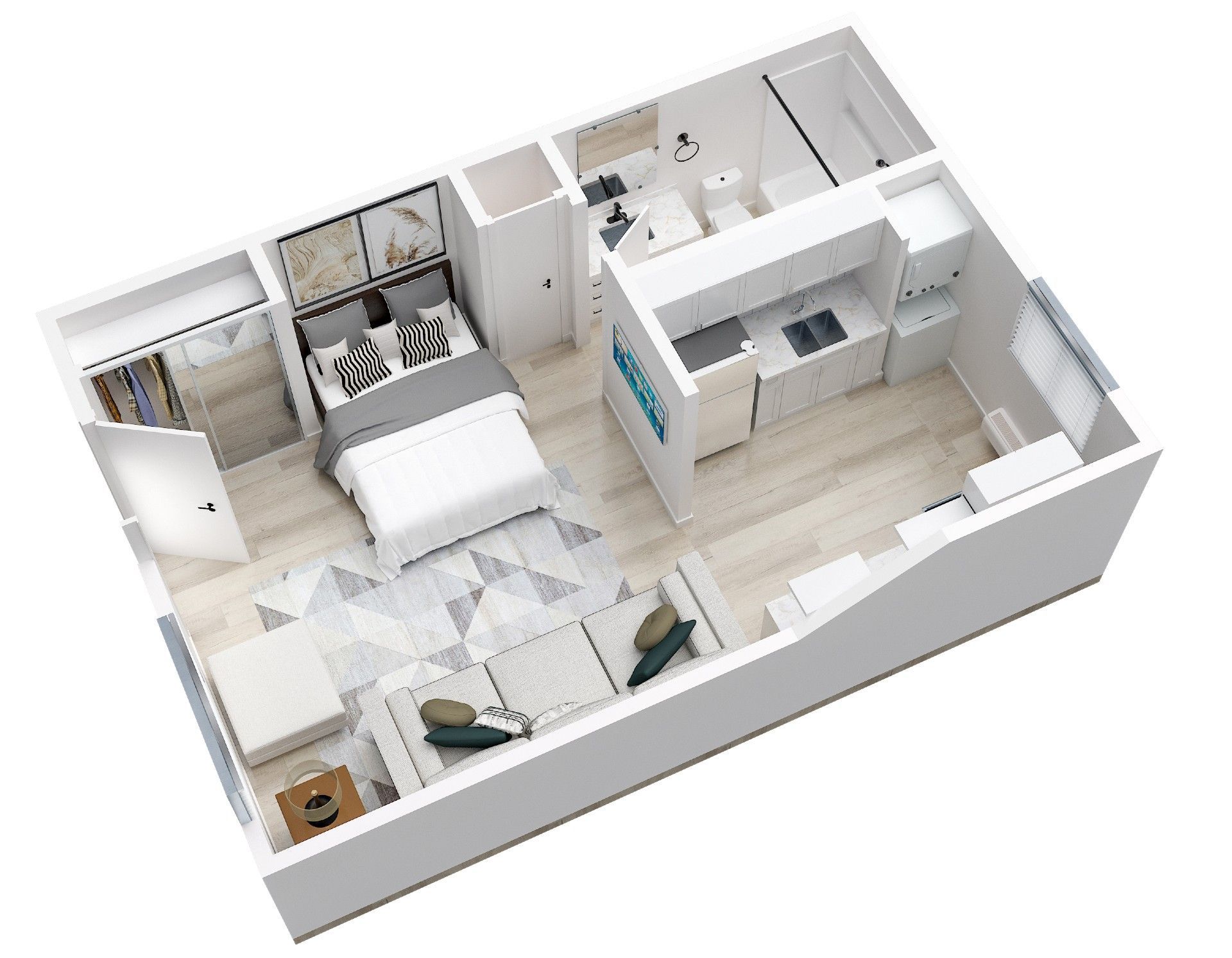 Apartment 3D Floorplan Rendering