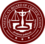 A logo of the American Board of Certification.