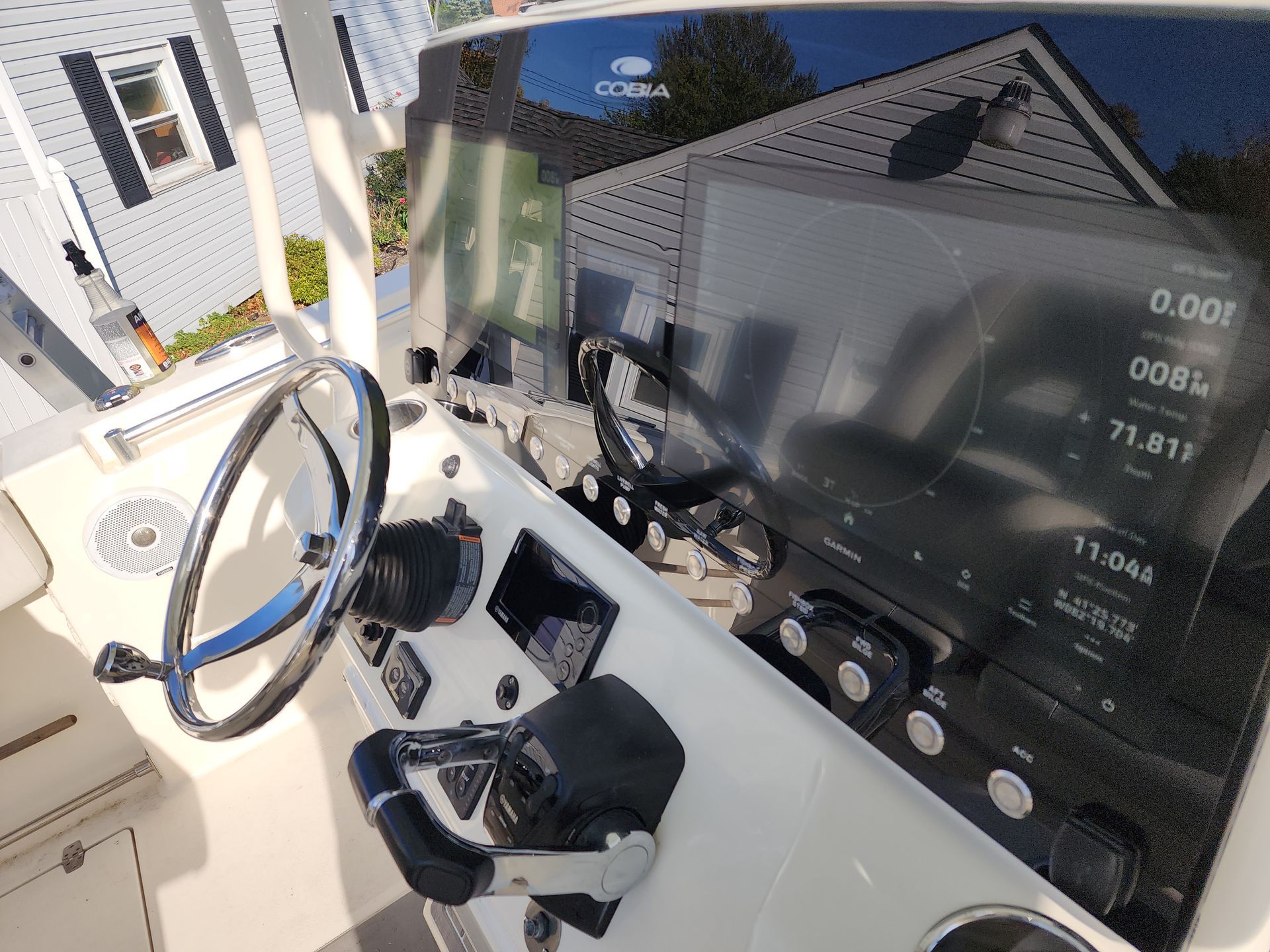 After image of reverse mount display installed by Mobile Marine Electronics LLC