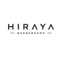 HIRAYA Barbershop logo in black on a white background