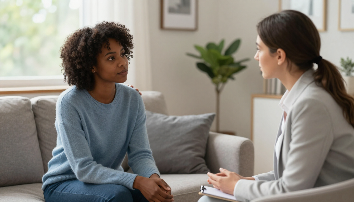 Therapy session for anxiety and depression