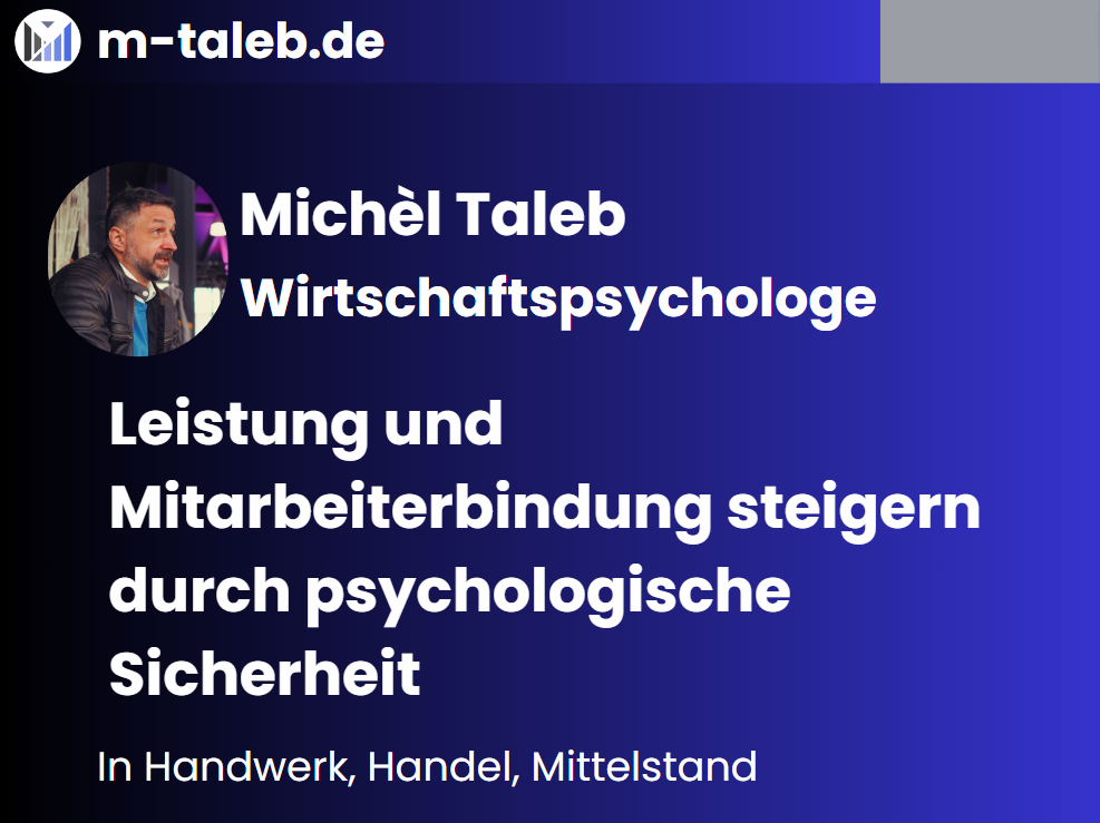 Psychologische Sicherheit am Arbeitsplatz