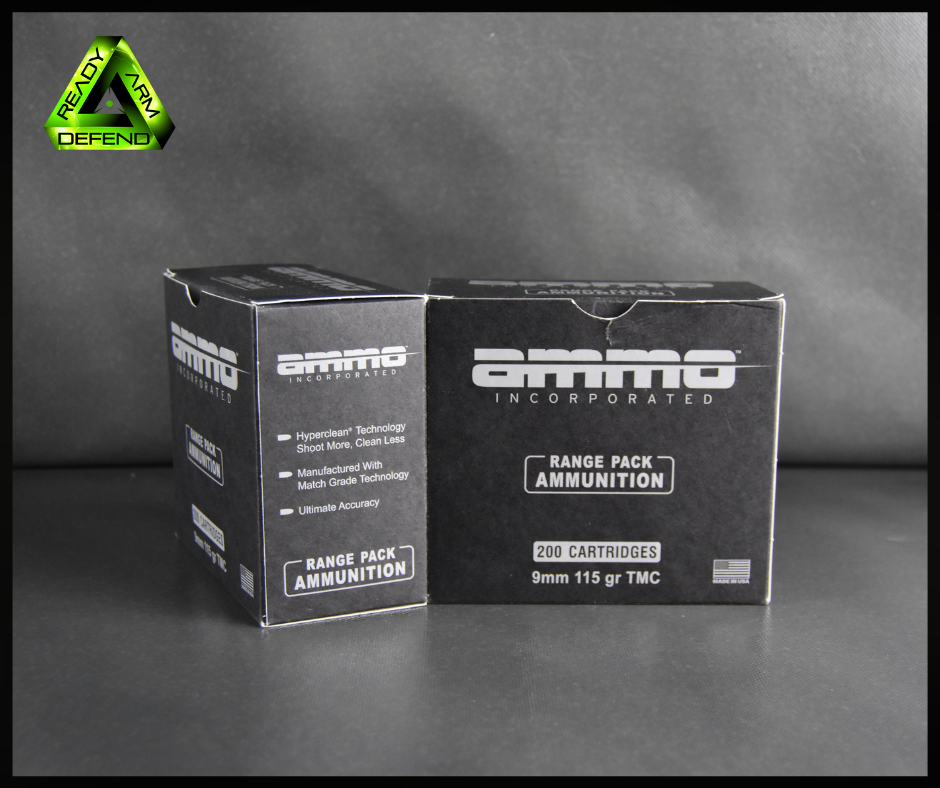 Ready Arm Defend, Ammo Inc, 9MM TMC Range Pack