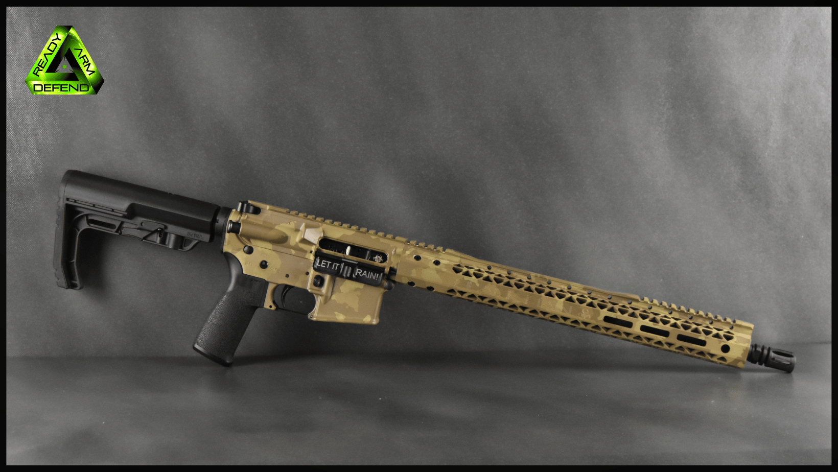 Ready Arm Defend, Black Rain Ordnance, Spec 15 Desert Camo
