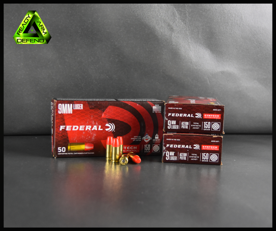 Ready Arm Defend, Federal, 9MM TSJ